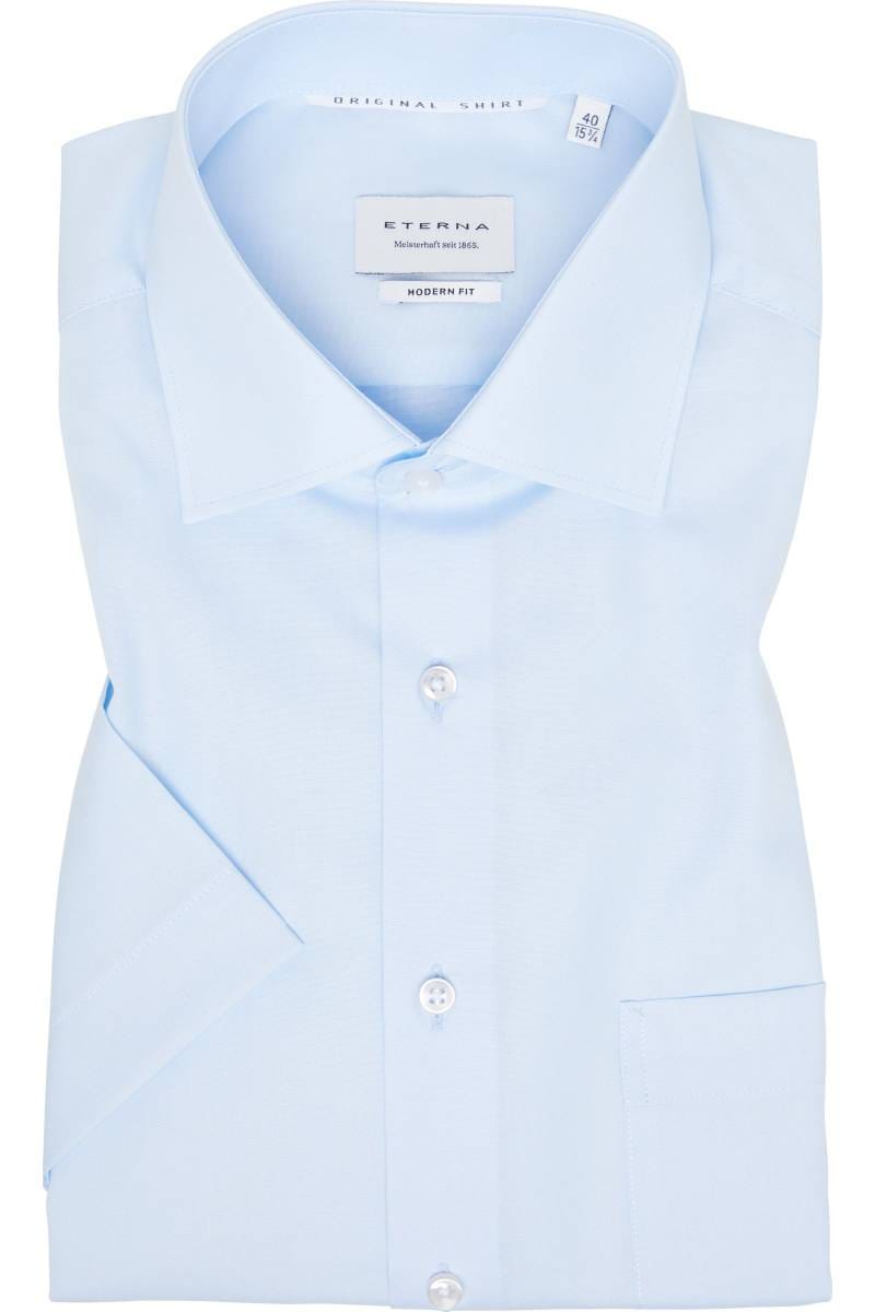 ETERNA Modern Fit Hemd hellblau, Einfarbig