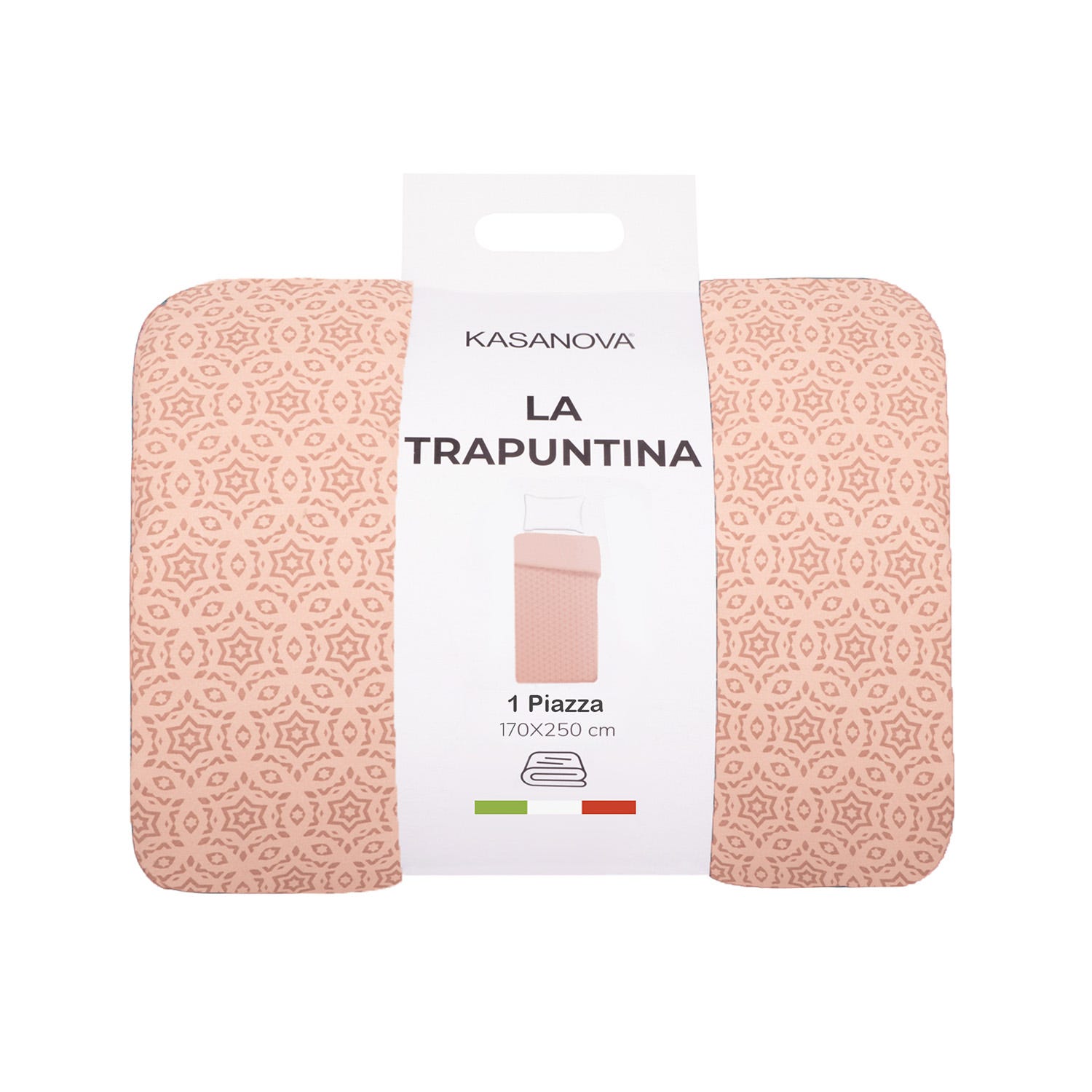 Trapuntino singolo in microfibra effetto seta beige