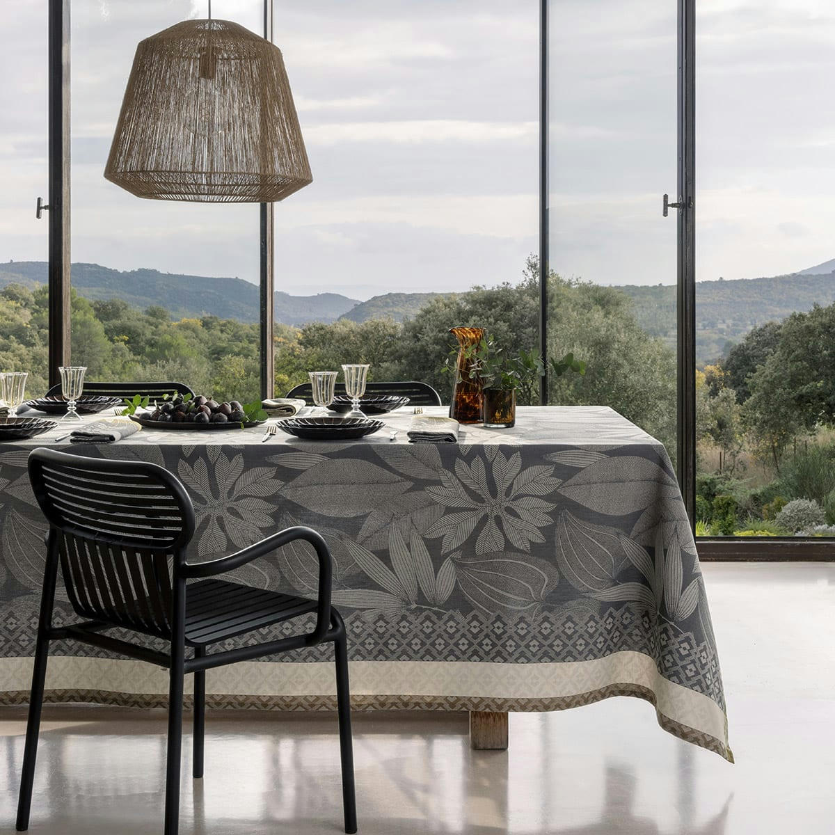 NATURE SAUVAGE - Nappe en coton elephant 175 x 320