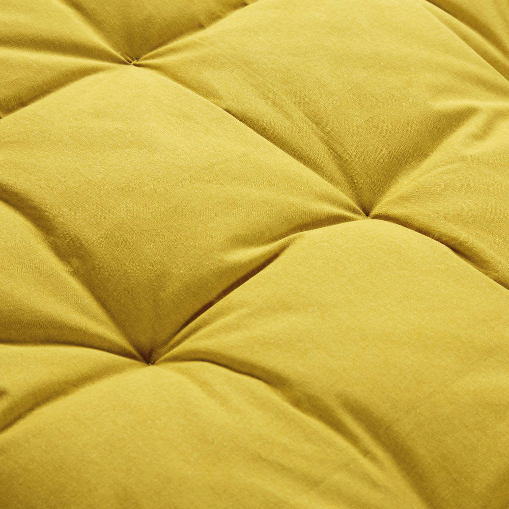- Matelas gaddiposh en coton jaune moutarde 60x120