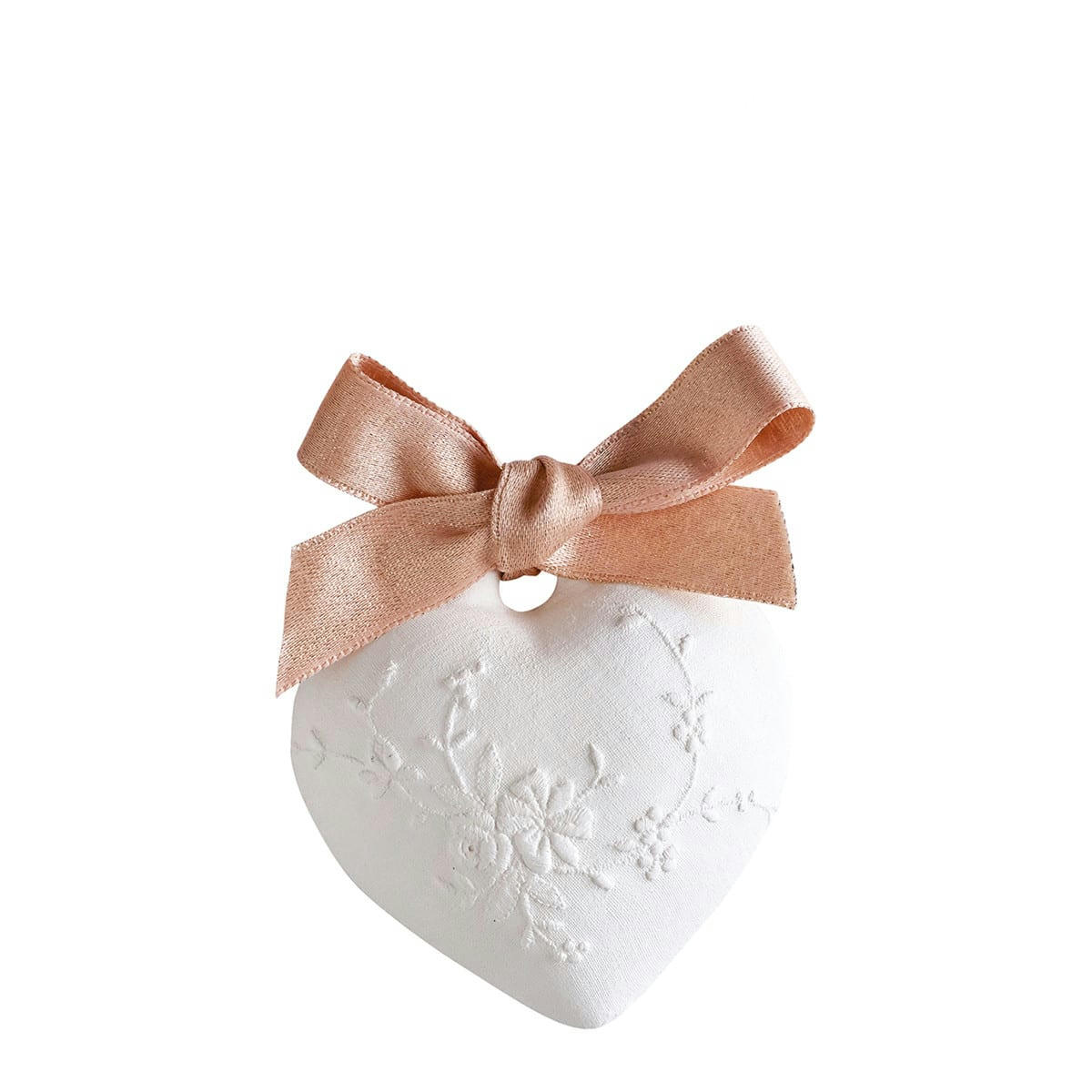 - Décor parfumé Cœur  brodé - Rose Élixir