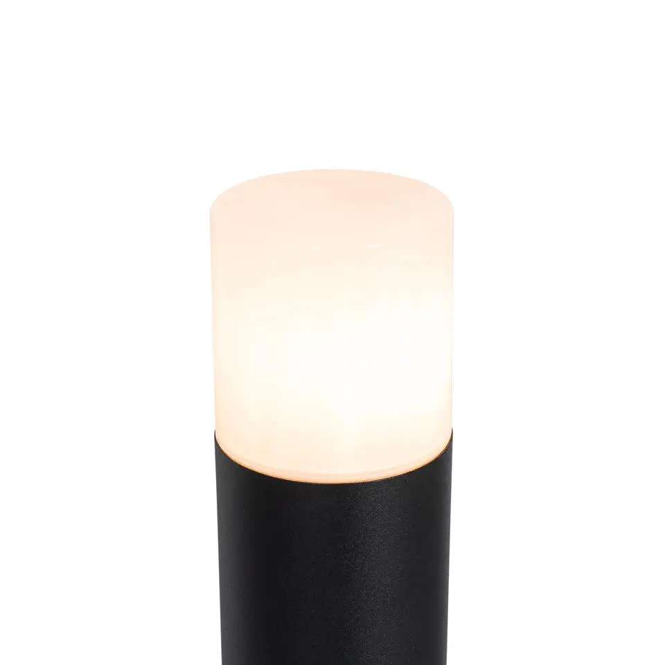 Qazqa sokkellamp odense zwart e27