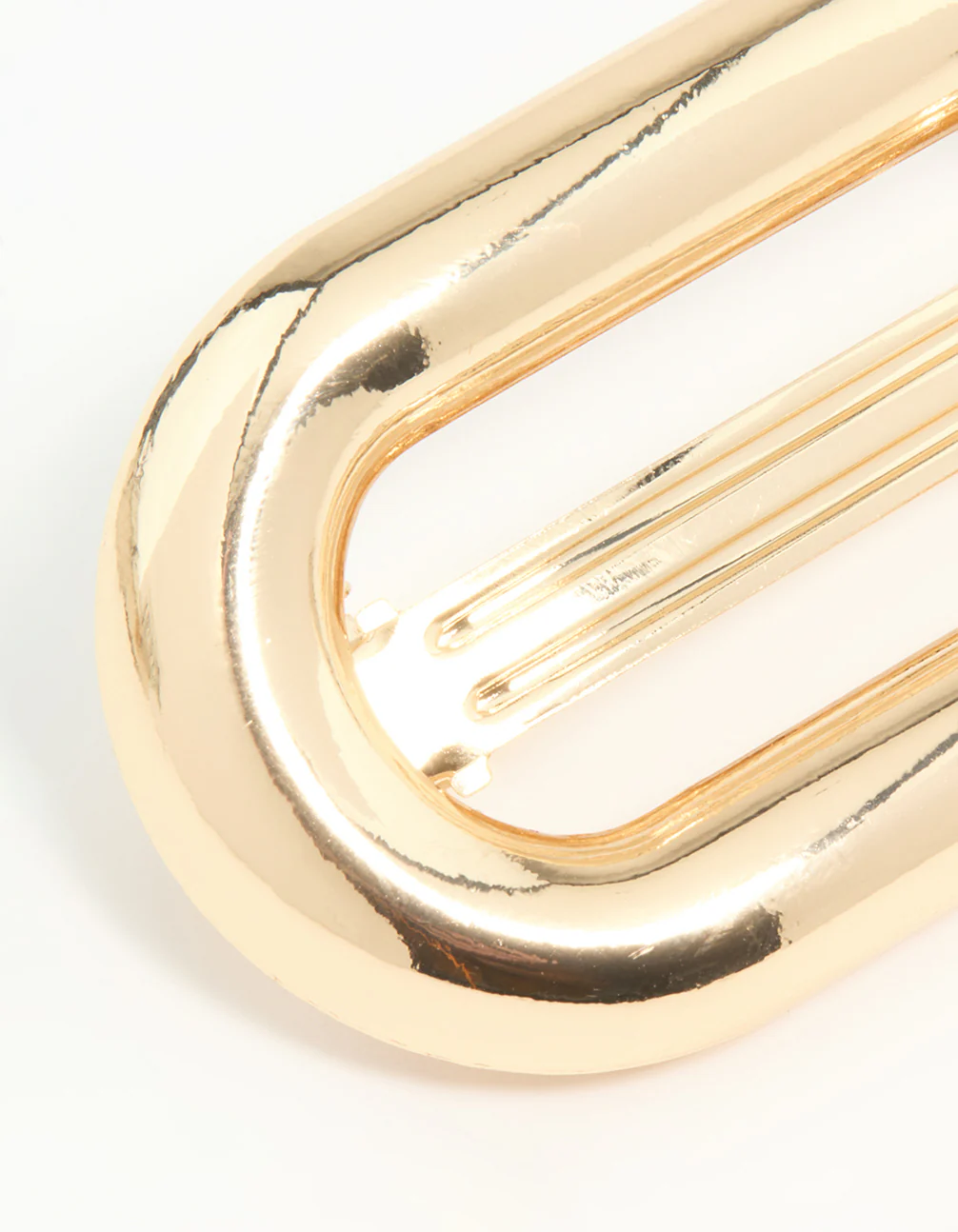 Gold Oval Hair Clip