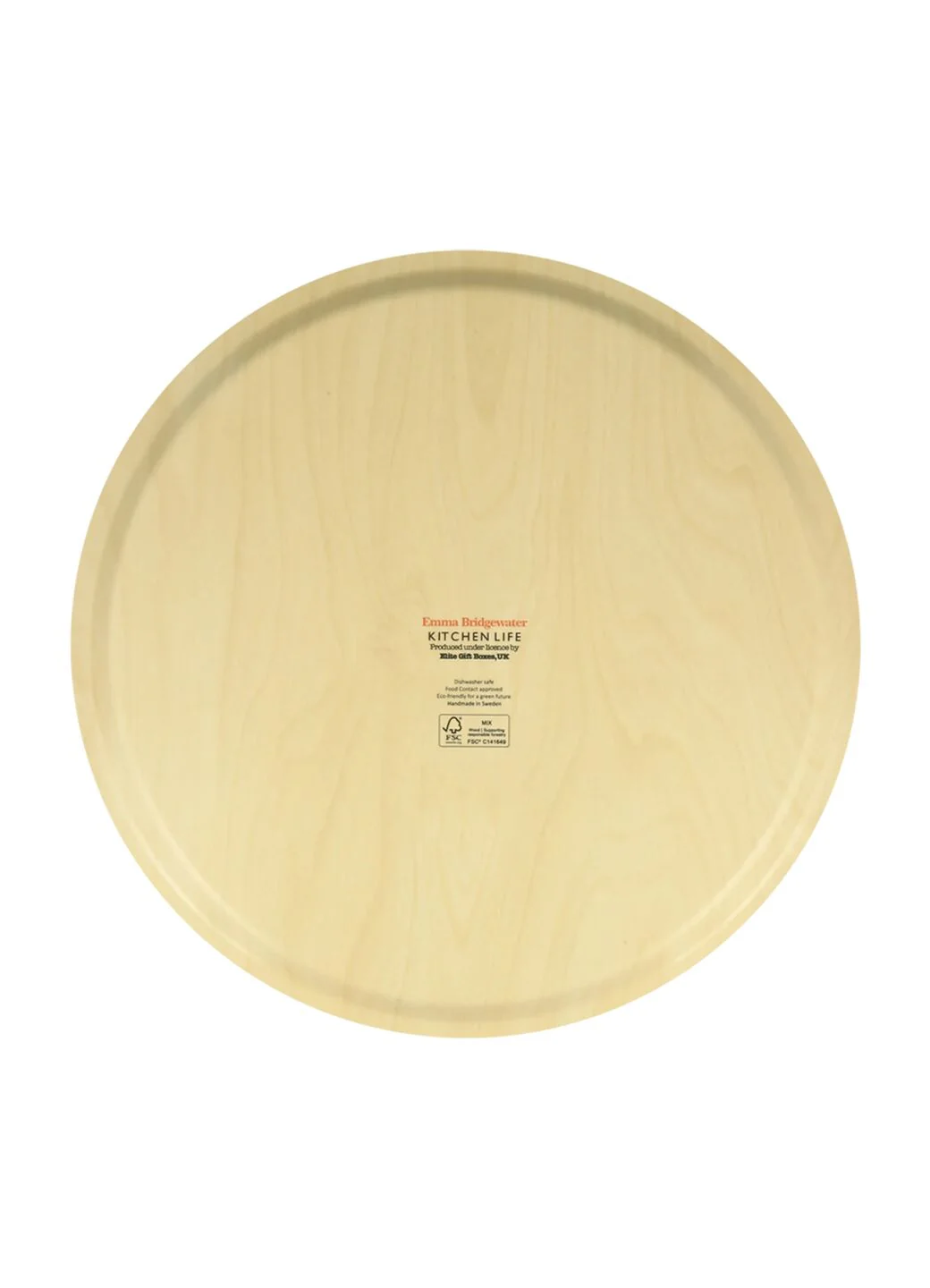 Kitchen Life Round Birch Tray