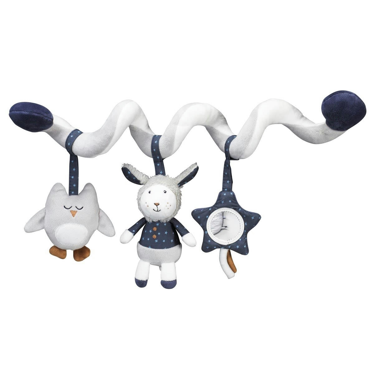 MERLIN - Spirale d'activités en velours blanc