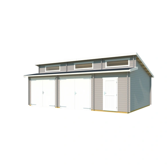 Blockgarage »Hawaii«, BxT: 820 x 579,6 cm (Außenmaß), Holz