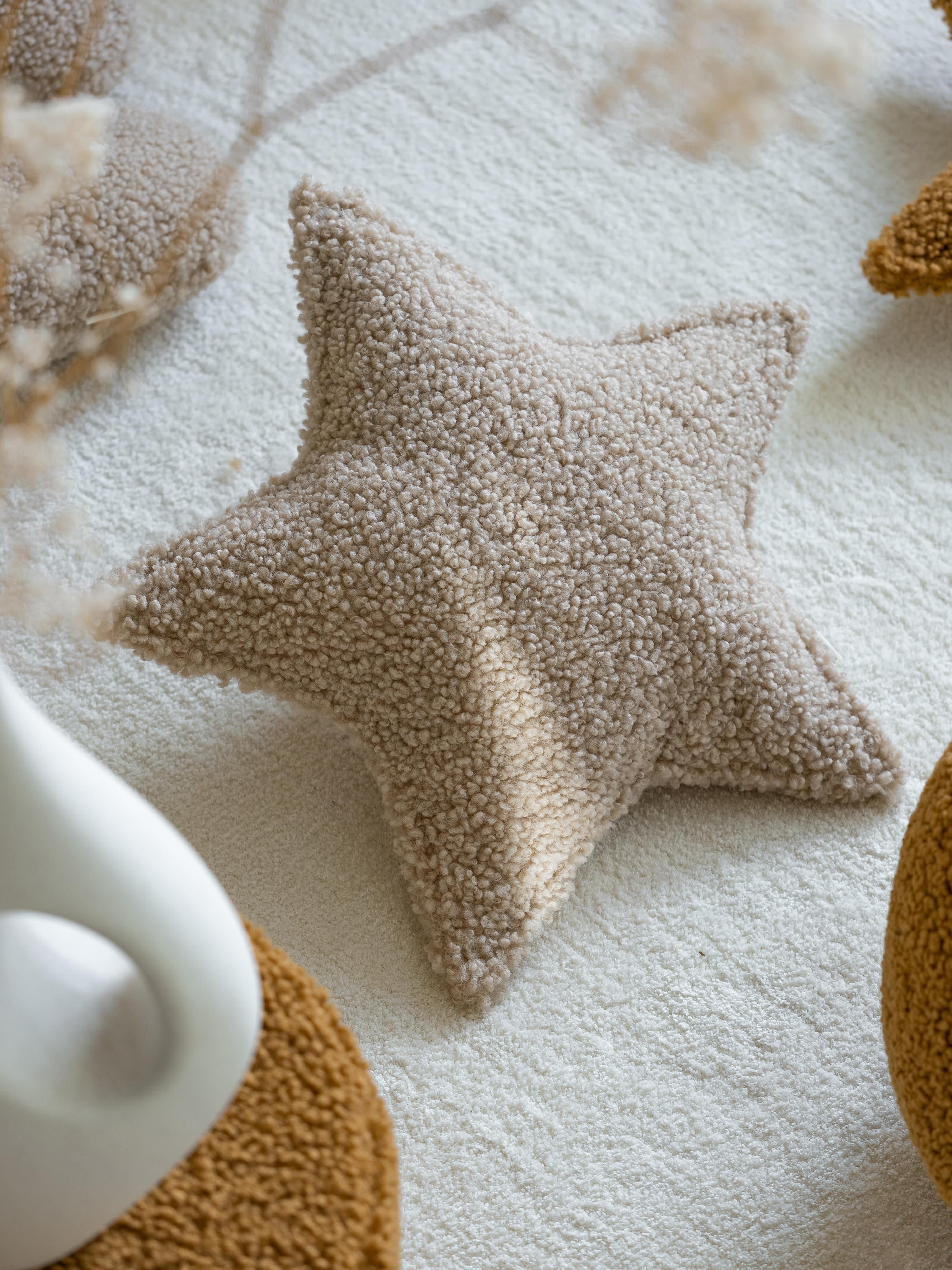 Kinder Teddy-Kuschelkissen Star