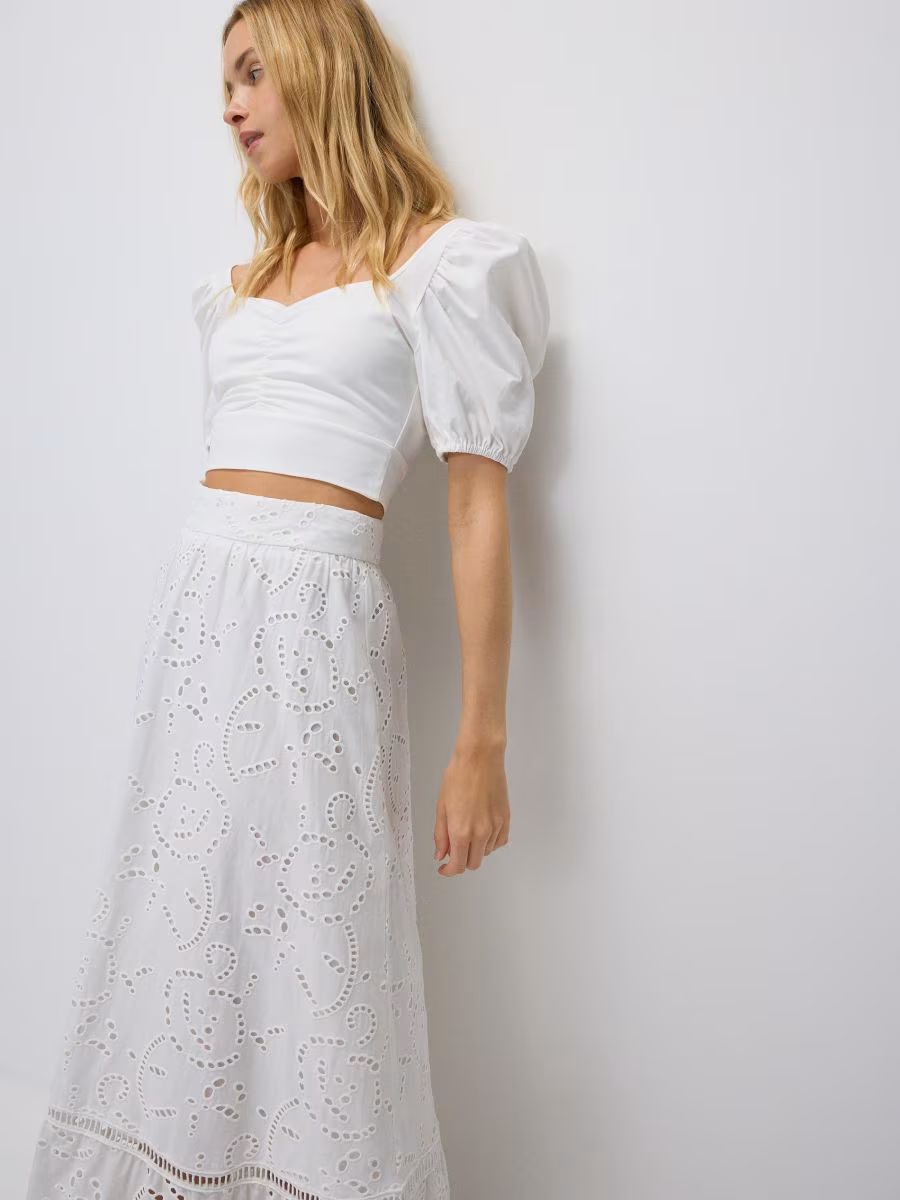 Openwork Maxi Skirt