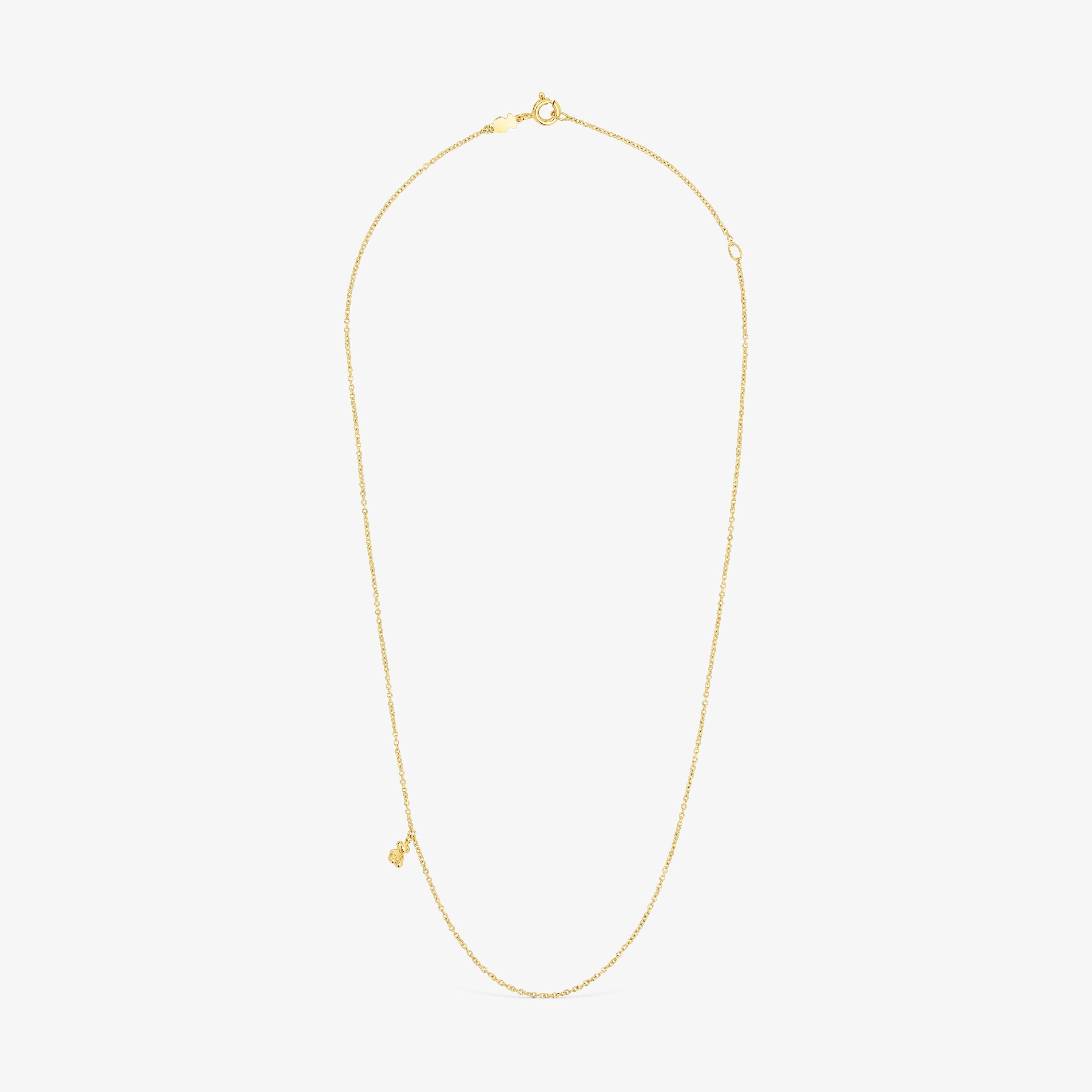 Collar con baño de oro 18 kt sobre plata Bold Bear