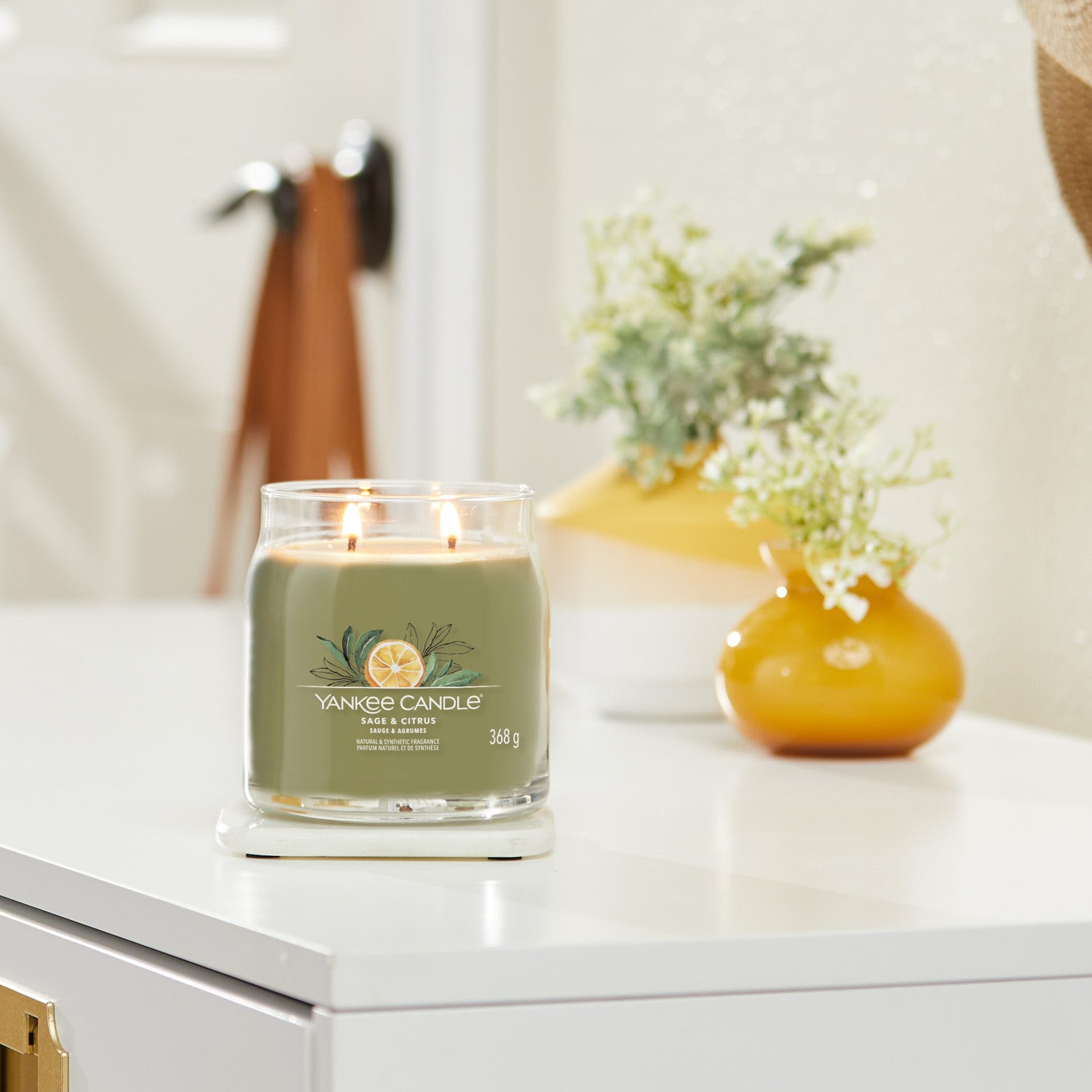 Sage Citrus, candela in giara media Yankee Candle