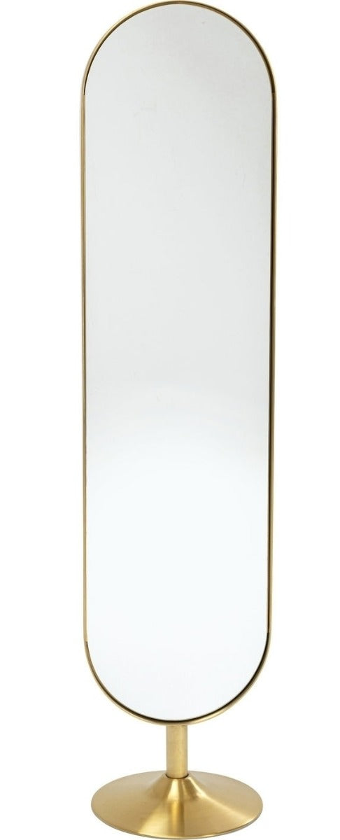 Kare Design Curve Staande Ovale Spiegel - B40 X H170 Cm - Goud