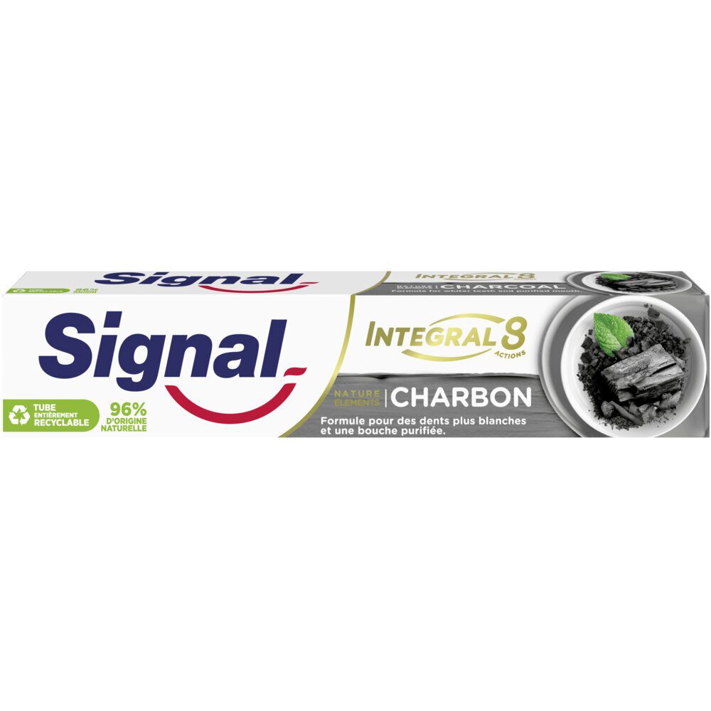 Dentifrice Signal charbon 8 actions 75ml