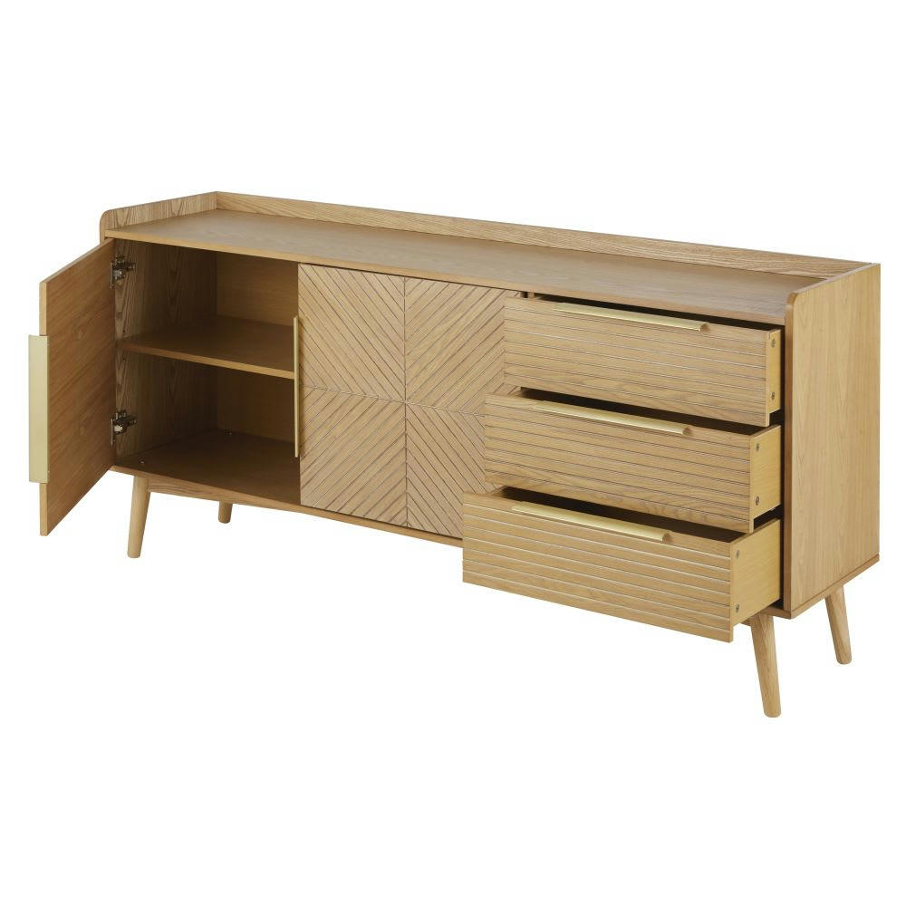 Axelle - Buffet vintage 2 portes 3 tiroirs