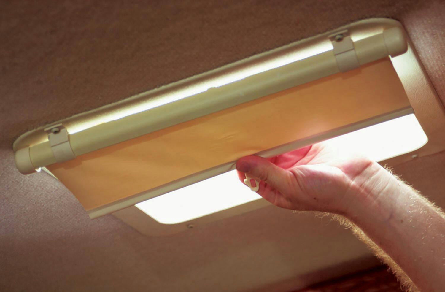 CAMCO 42913 Lights Out RV Vent Shade, Cream