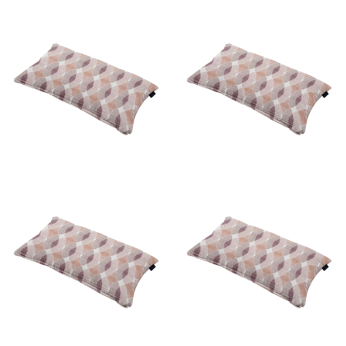 Madison sierkussen Rae - bruin - 30x50x10cm - set van 4