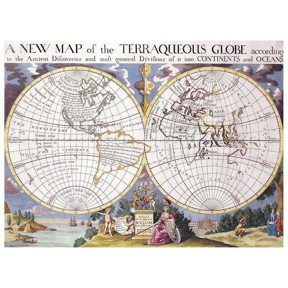 - Tableau - Cartographie ancienne Carte No. 15 80x100cm