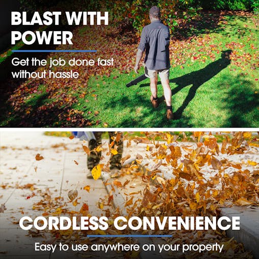 NNEMB 20V Leaf Blower & Line Trimmer / Edger Combo, Kit with 4.0Ah Battery & Fast Charger