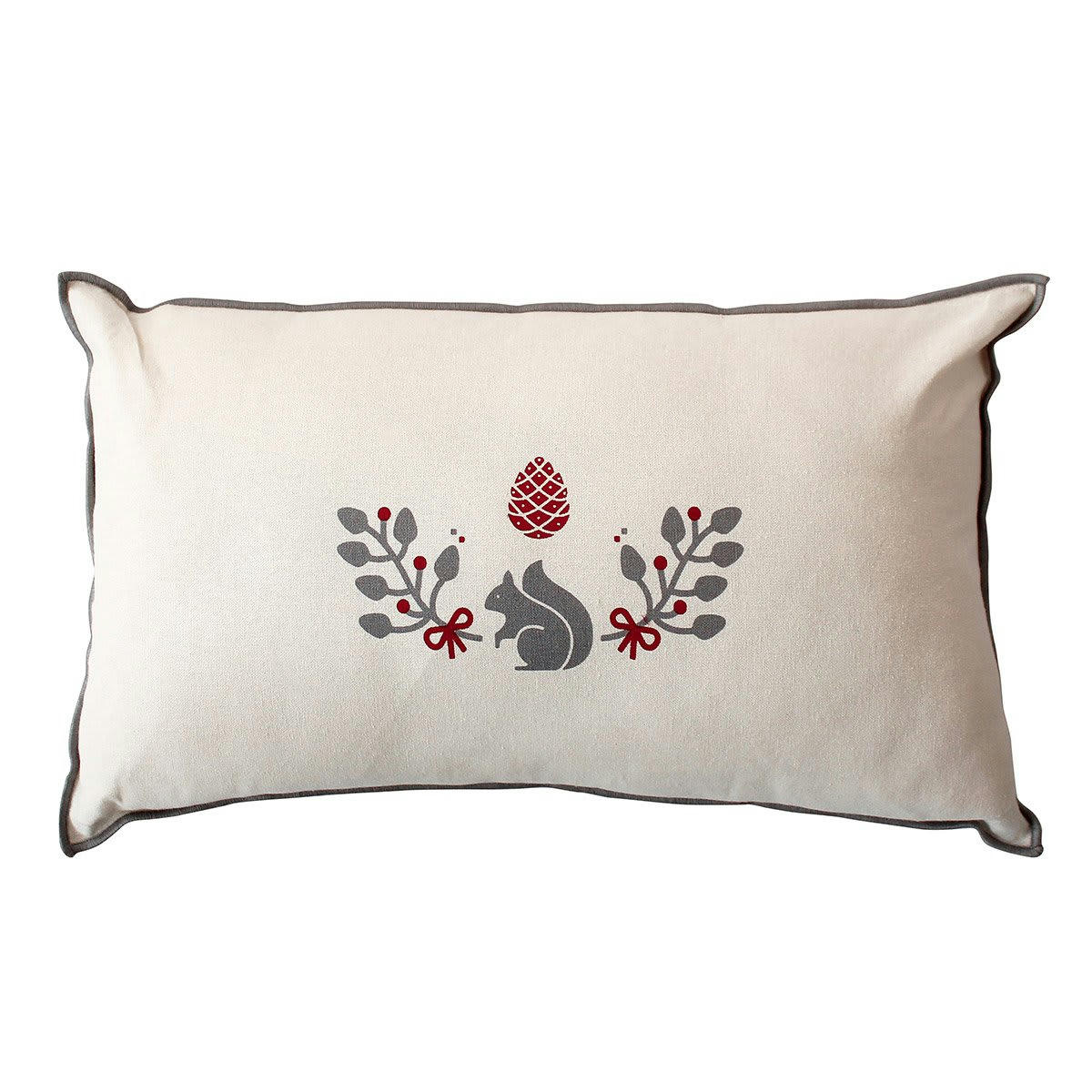 KARELLIS - Coussin déhoussable écru coton 30x50cm