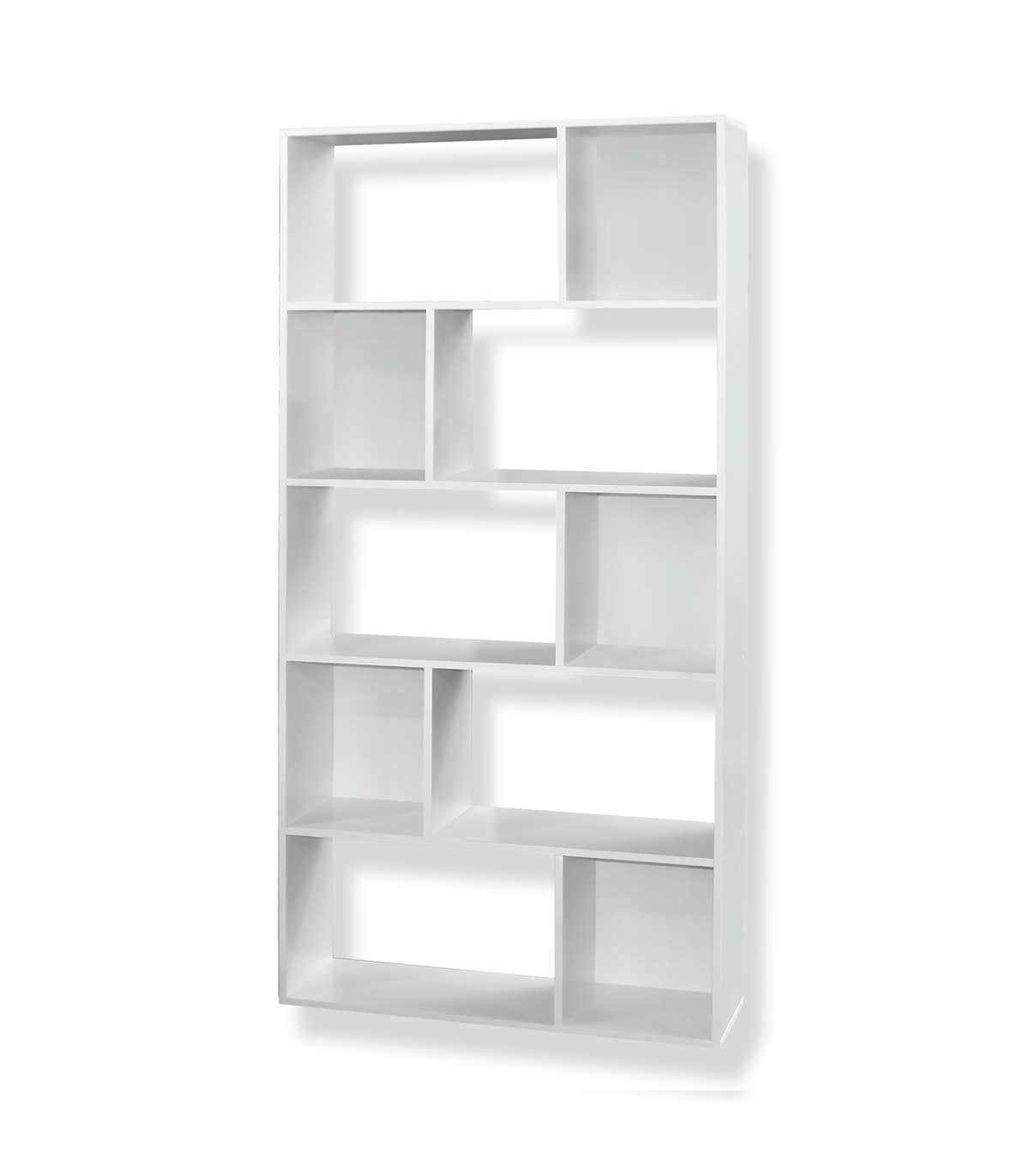 EVORA - Bibliothèque 10 cases avec et sans fond, L83 x H173 cm