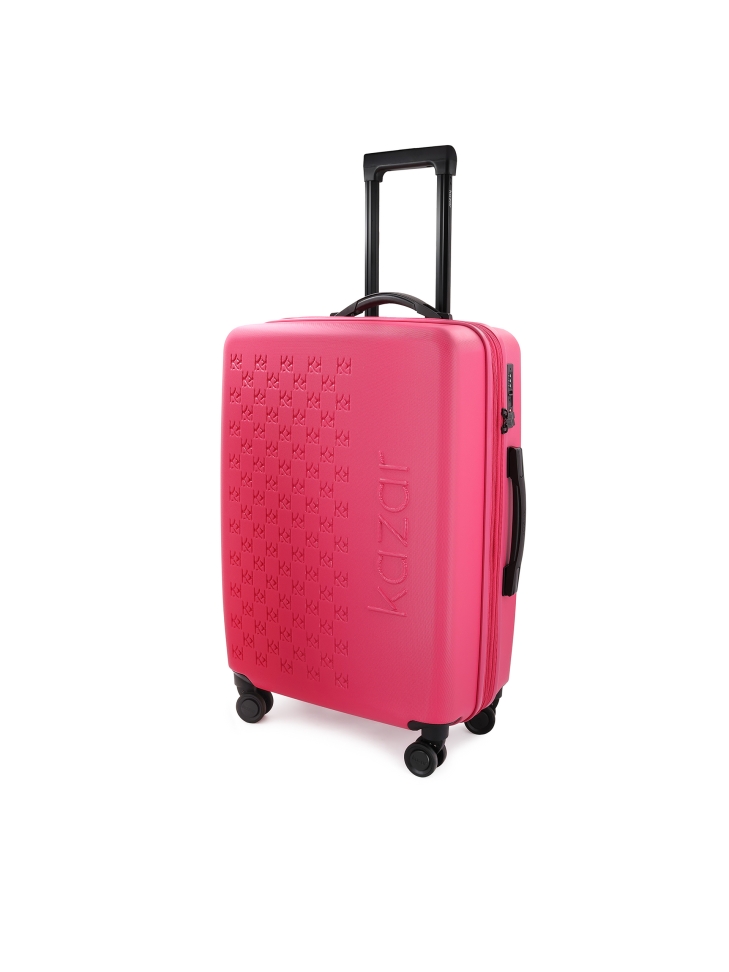 Medium pink PC suitcase with TSA lock
