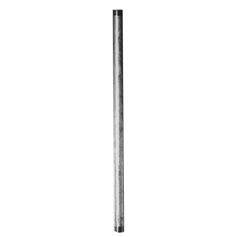 Tube en acier galvanisé fileté 1/2