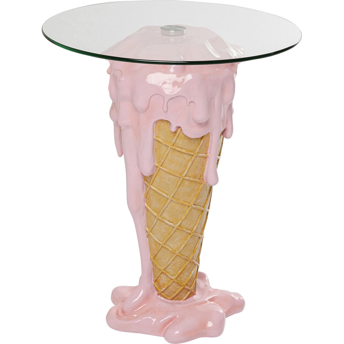 Kare Design Bartafel ijs Ø60cm roze
