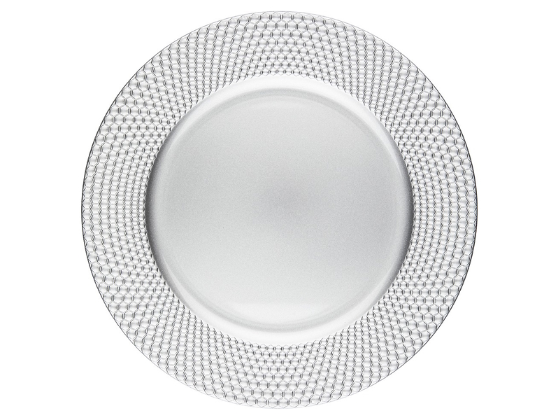 Podkładka pod talerz Krople 33 cm srebrna