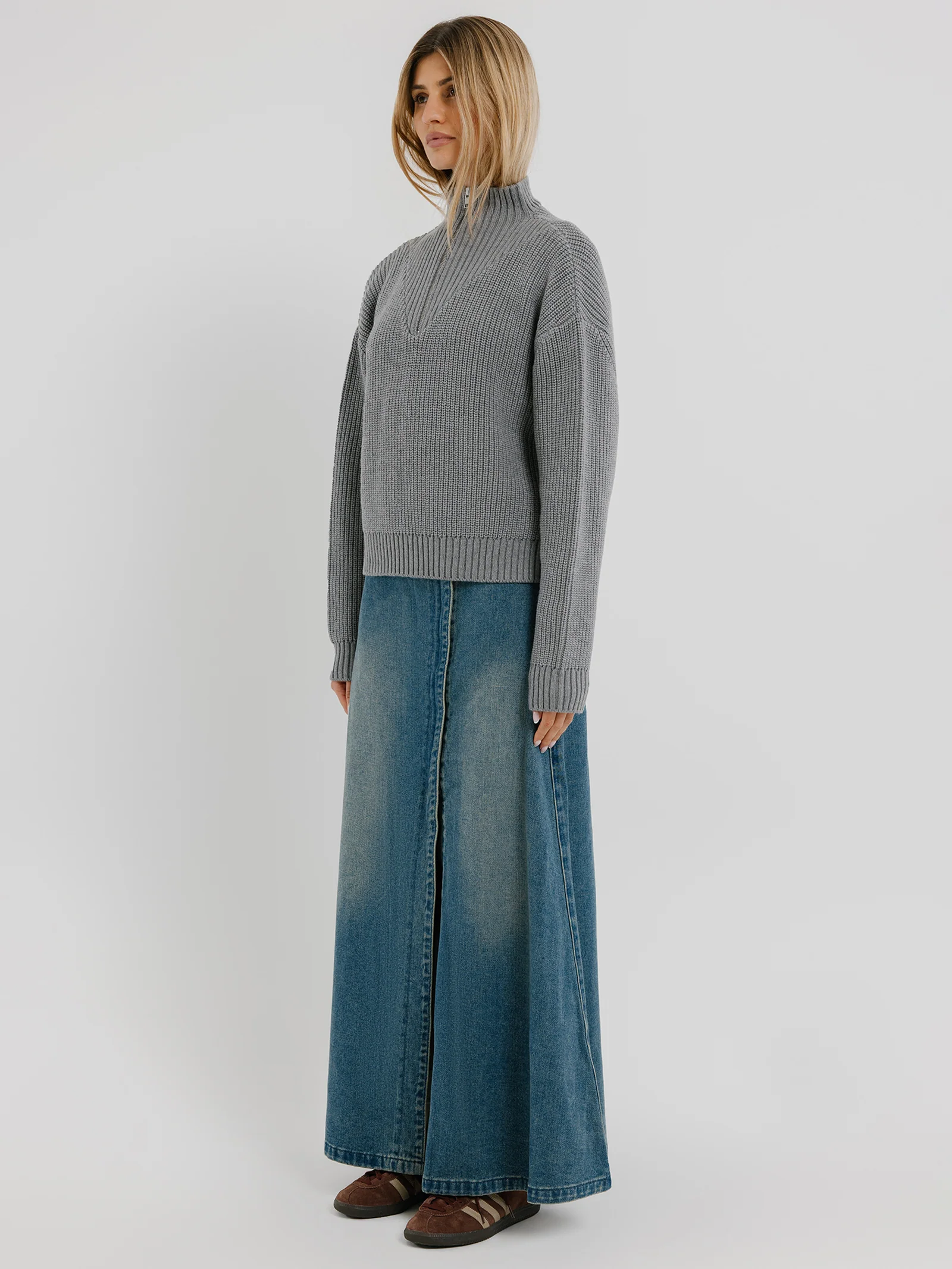 Addison Half Zip Knit