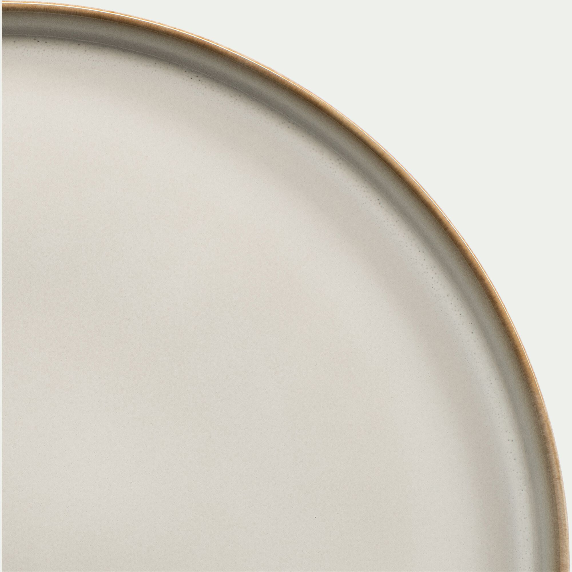 ALBA - Assiette plate en grès D27cm - beige alpilles