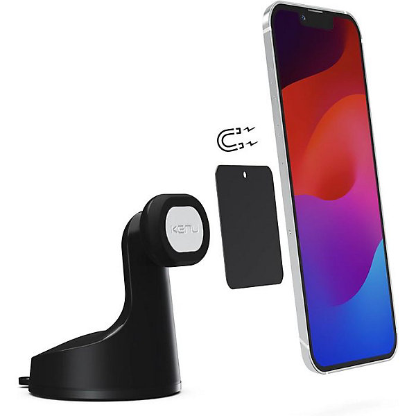 Kenu support de téléphone pour voiture Airbase Magnetic noir