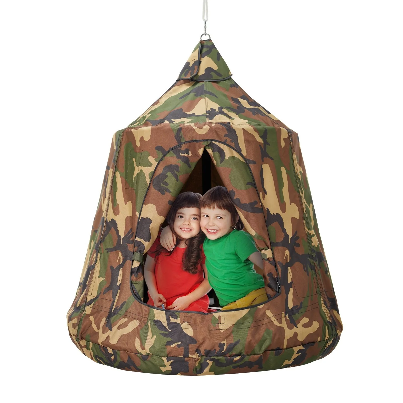 Multi-Color Oxford Hanging Tree Tent, Waterproof, UV-Proof - 43.38” L x 43.38” W x 45.98” H