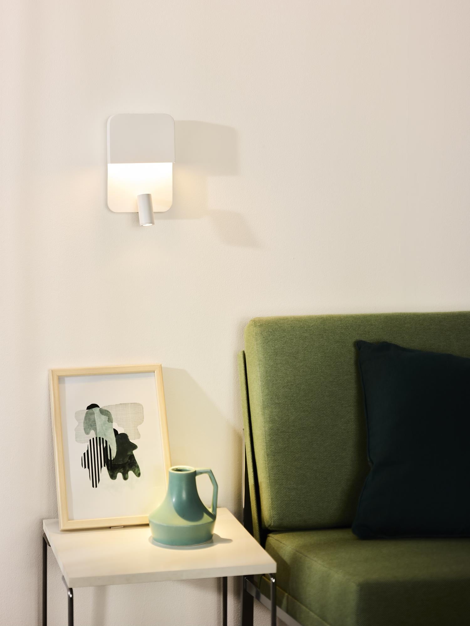 Lucide bedlamp BOXER - Geïntegreerde LED - Wit