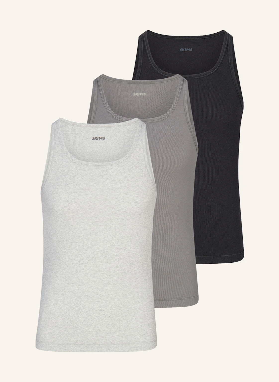 SKIMS 3er-Pack Unterhemden SKIMS COTTON