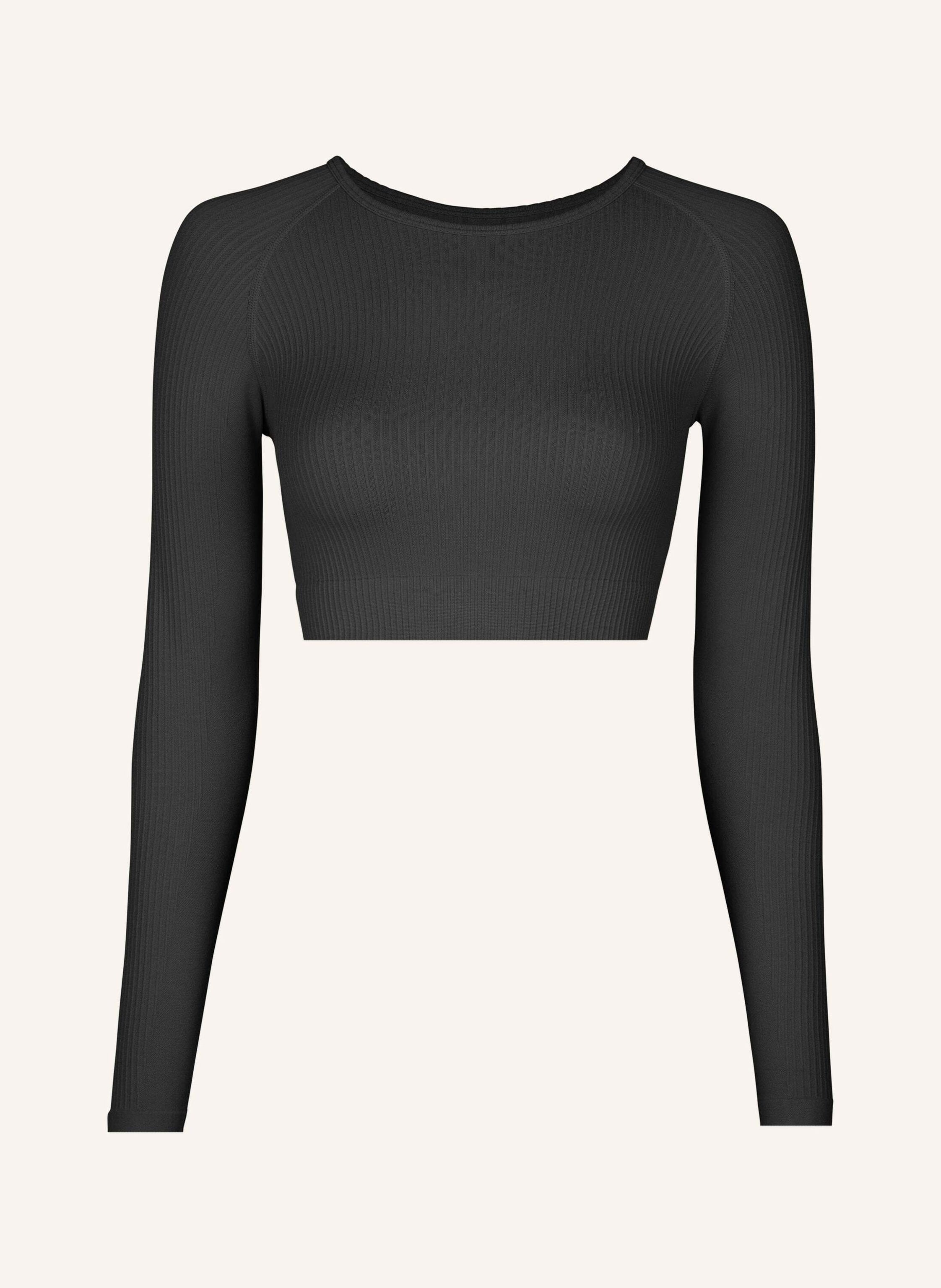 SNOCKS Geripptes Sportshirt langarm