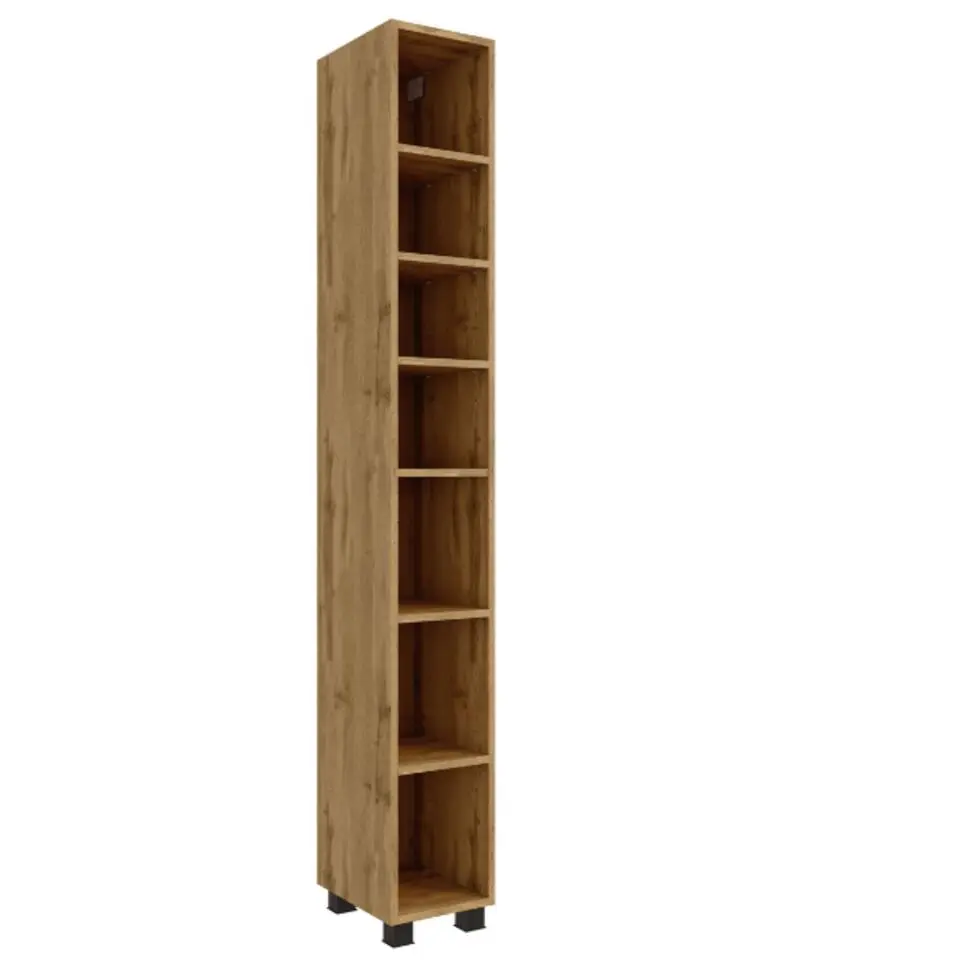 Open kolomkast Malvo 25cm 5 legplanken - eik