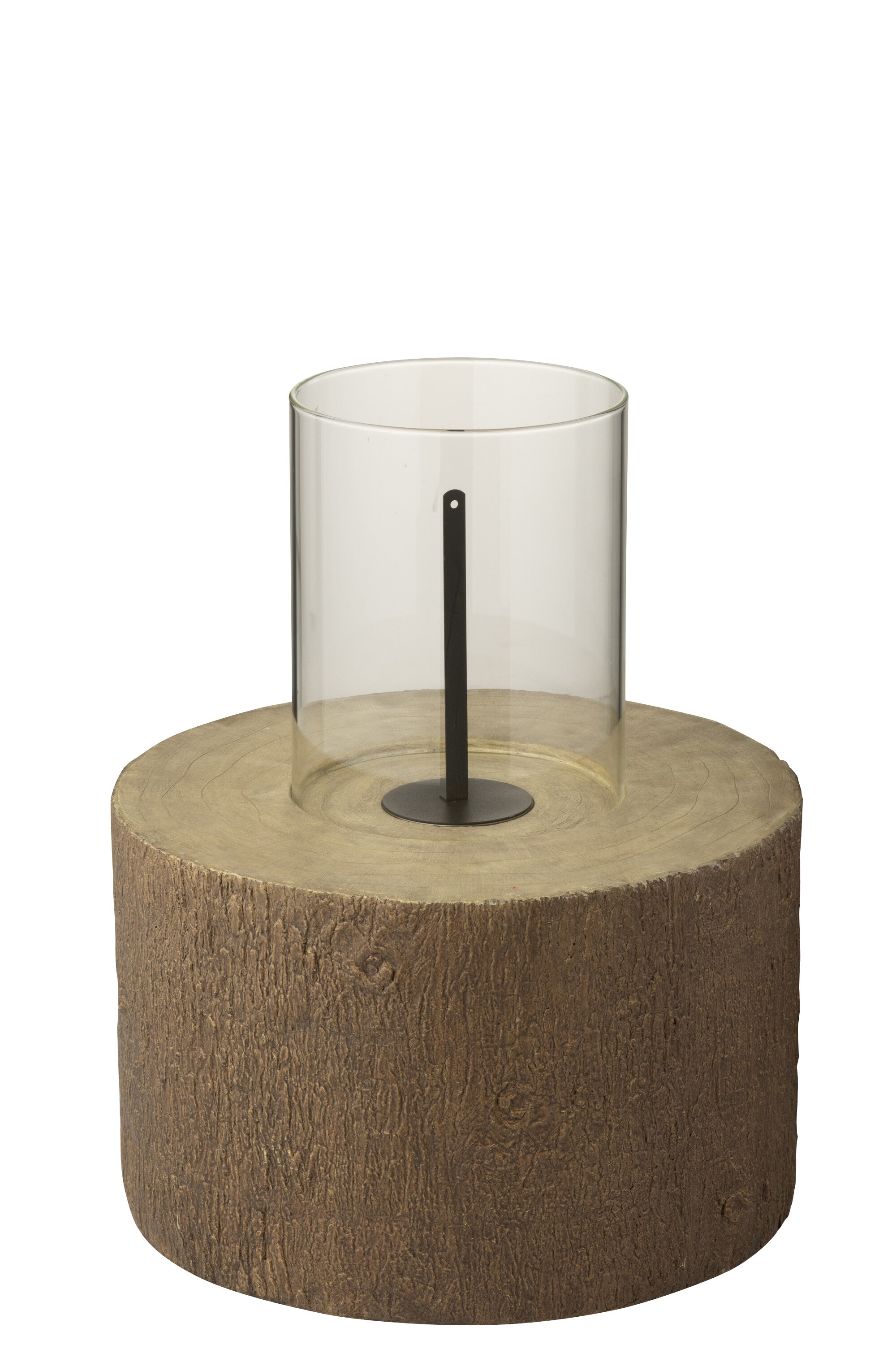 J-Line vuurschaal Trunk Rond - magnesium - bruin - large