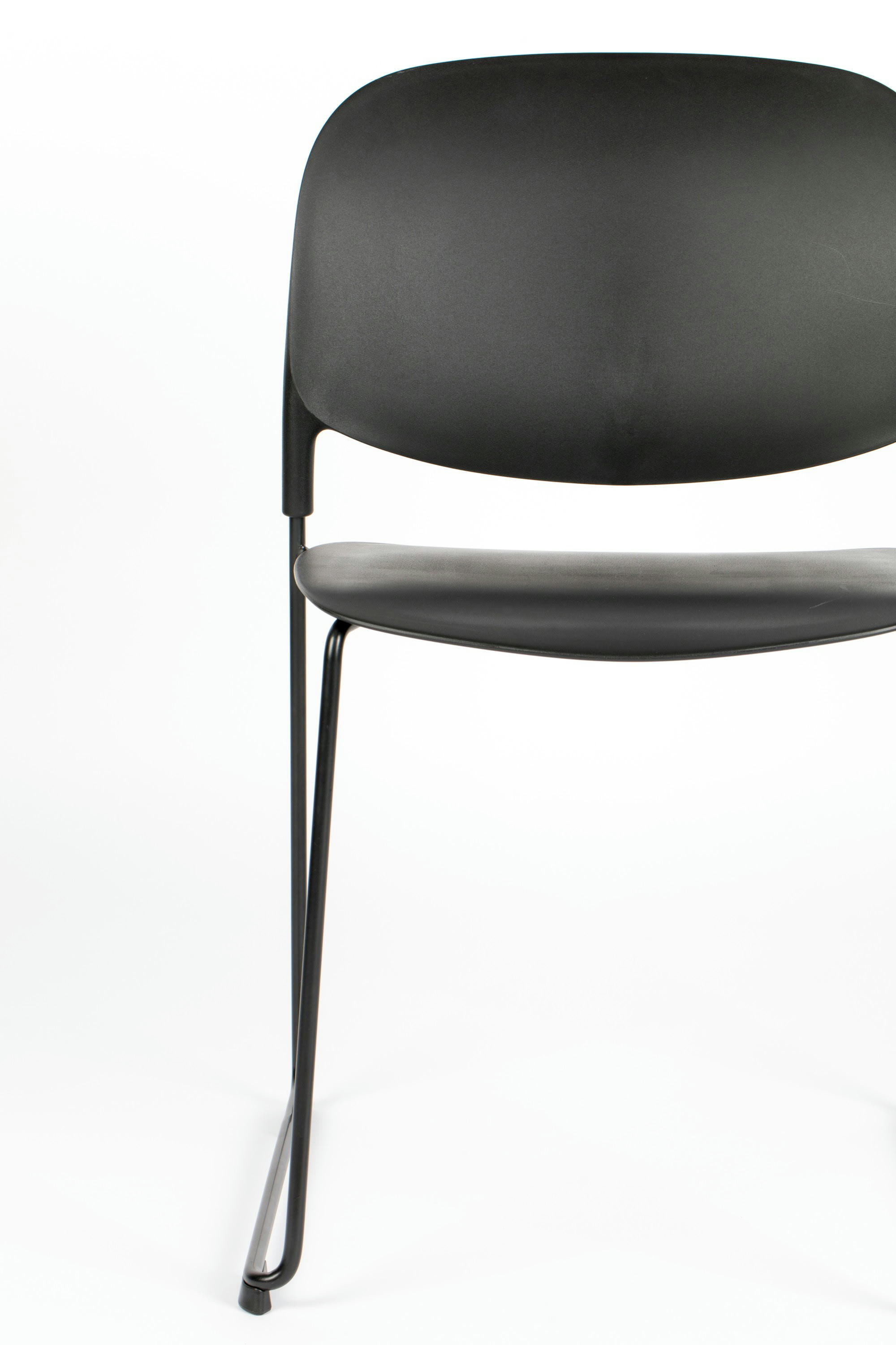 STACKS - Chaise en polypropylène noir