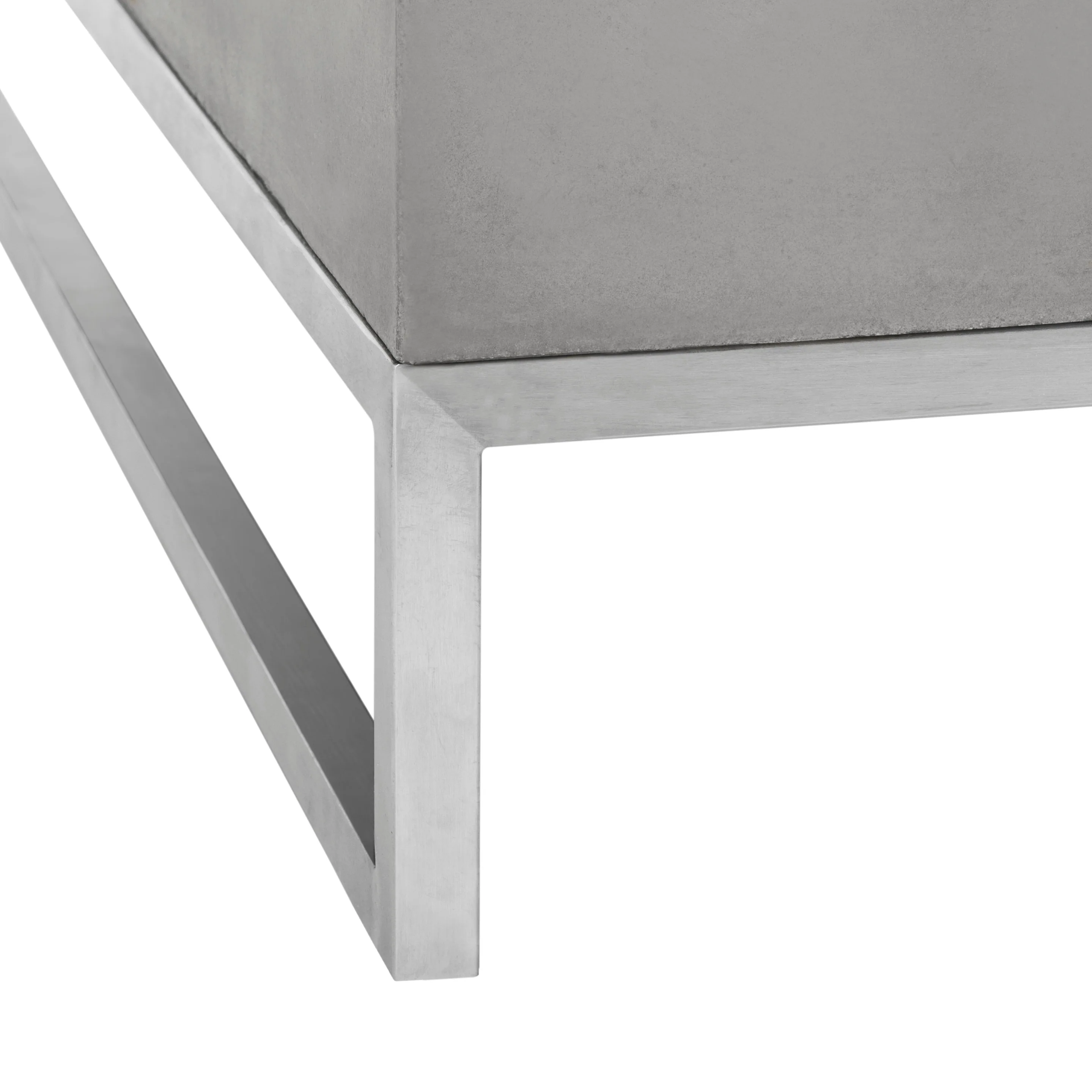 SAFAVIEH Dajana Dark Grey Modern Concrete Indoor/ Outdoor Coffee Table - 34.3 x 34.3 x 11.4 - 34Wx34Dx11H