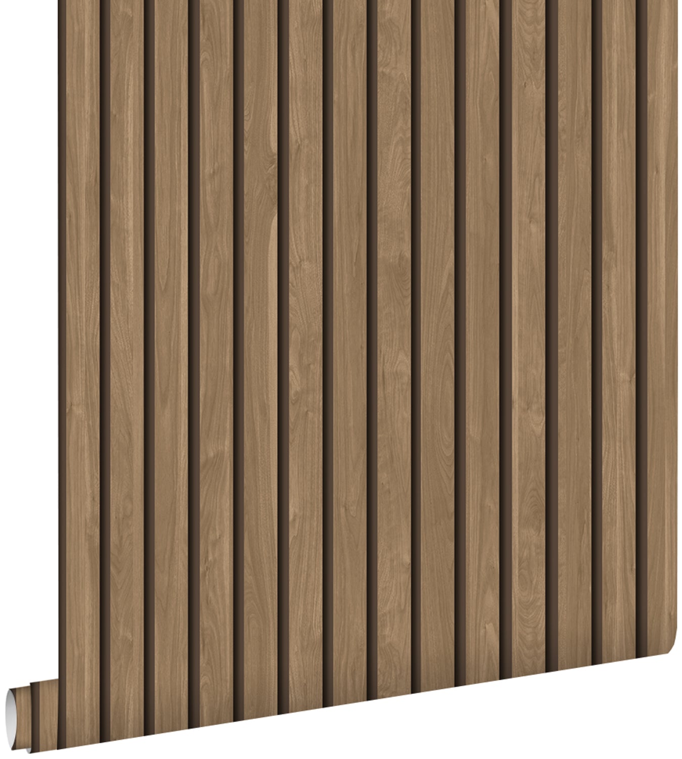 ESTAhome behang houten wandpanelen 3d lichtbruin - 53 cm x 10.05 m - 139608