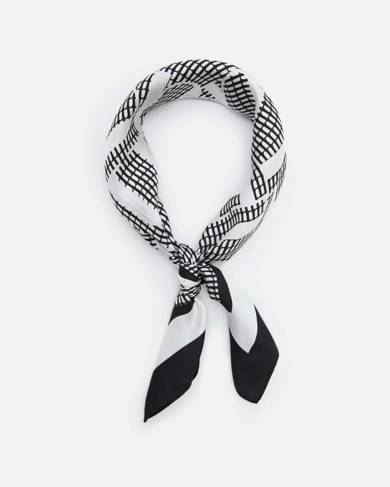 FOULARD DIANA NOIR BLANC