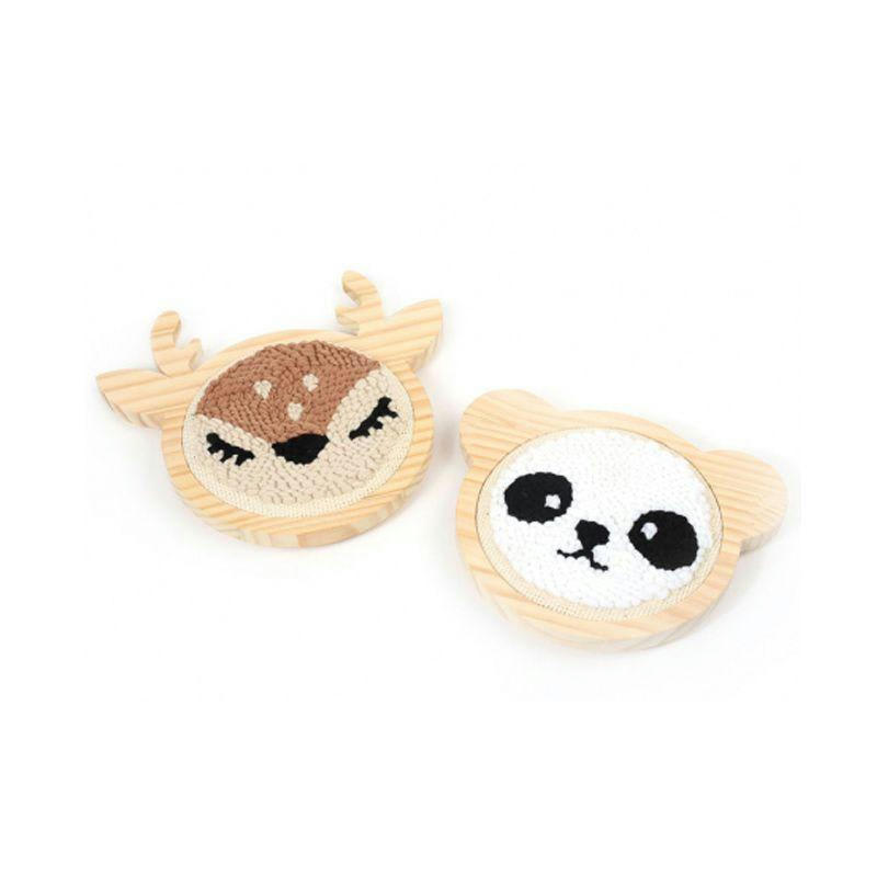 DIY - Coffret punch needle petit panda D15cm