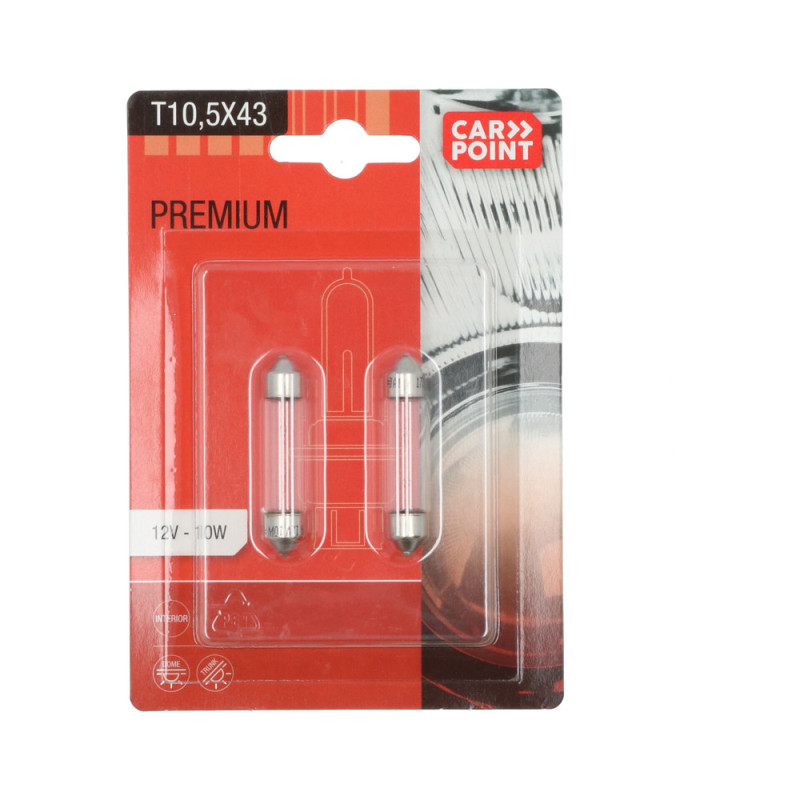 Ampoule pour voiture Premium 10 W 2 pièces CARPOINT