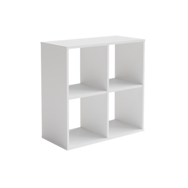 Bibliothèque Loni 2x2 blanc, 80x80 cm