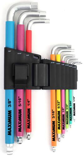MAXIMUM Hex Key Set, SAE, 9-pc