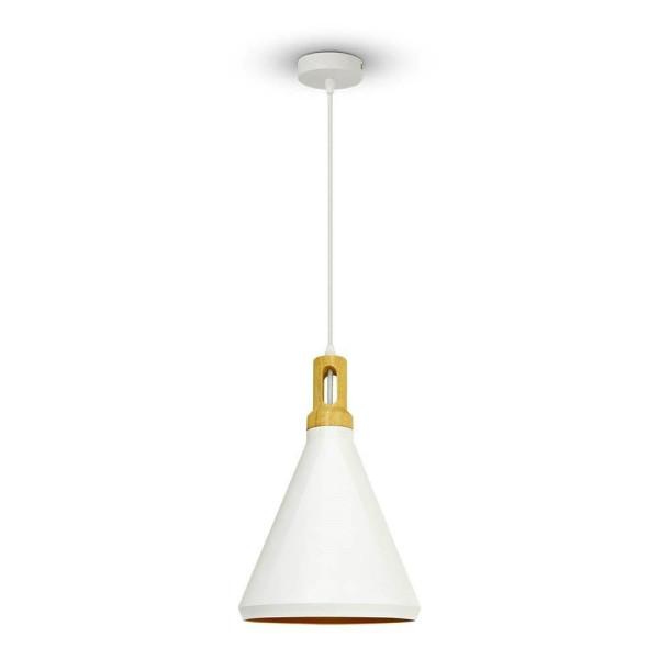 Lampa wisząca biała VT-7525 1xE27x60W wym: 120x25x25 cm V-TAC