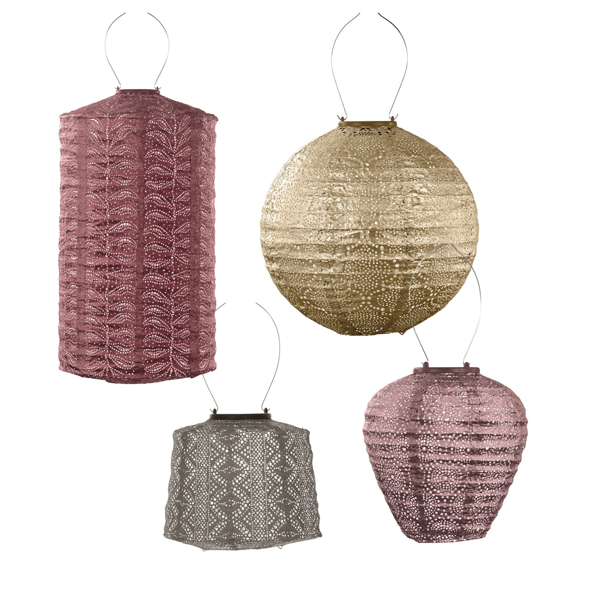 Lumiz tuinverlichting op zonne energie - solar - lampionnen - madagaskar Set - 4 stuks