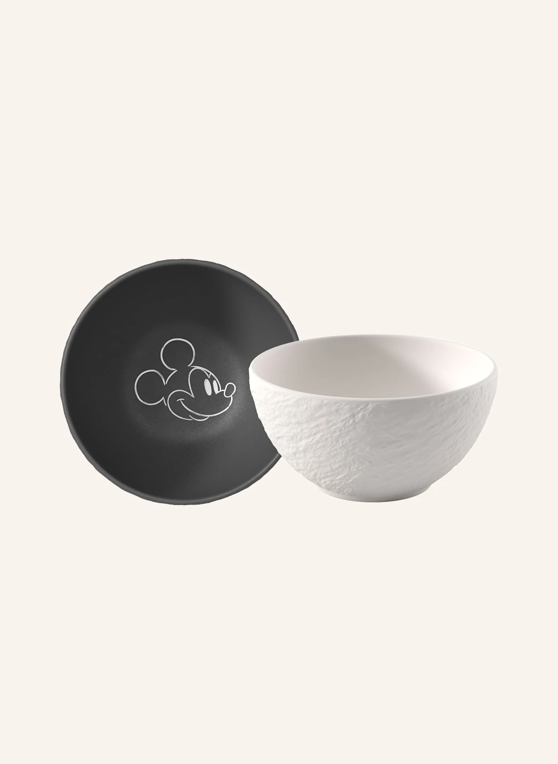 Villeroy & Boch Müslischale, 2-teilig MANUFACTURE ROCK - MICKEY MOUSE