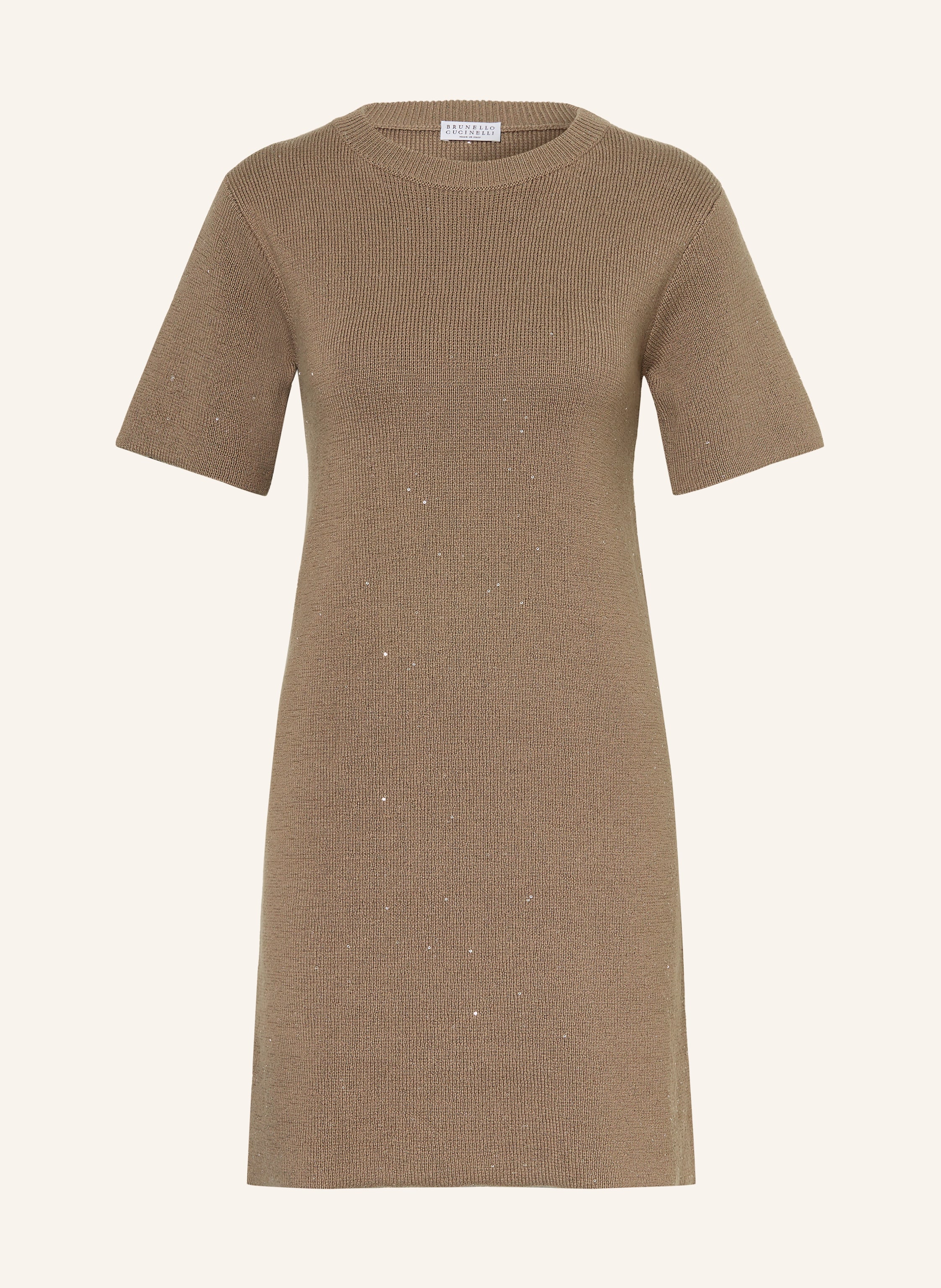 BRUNELLO CUCINELLI Strickkleid mit Pailletten