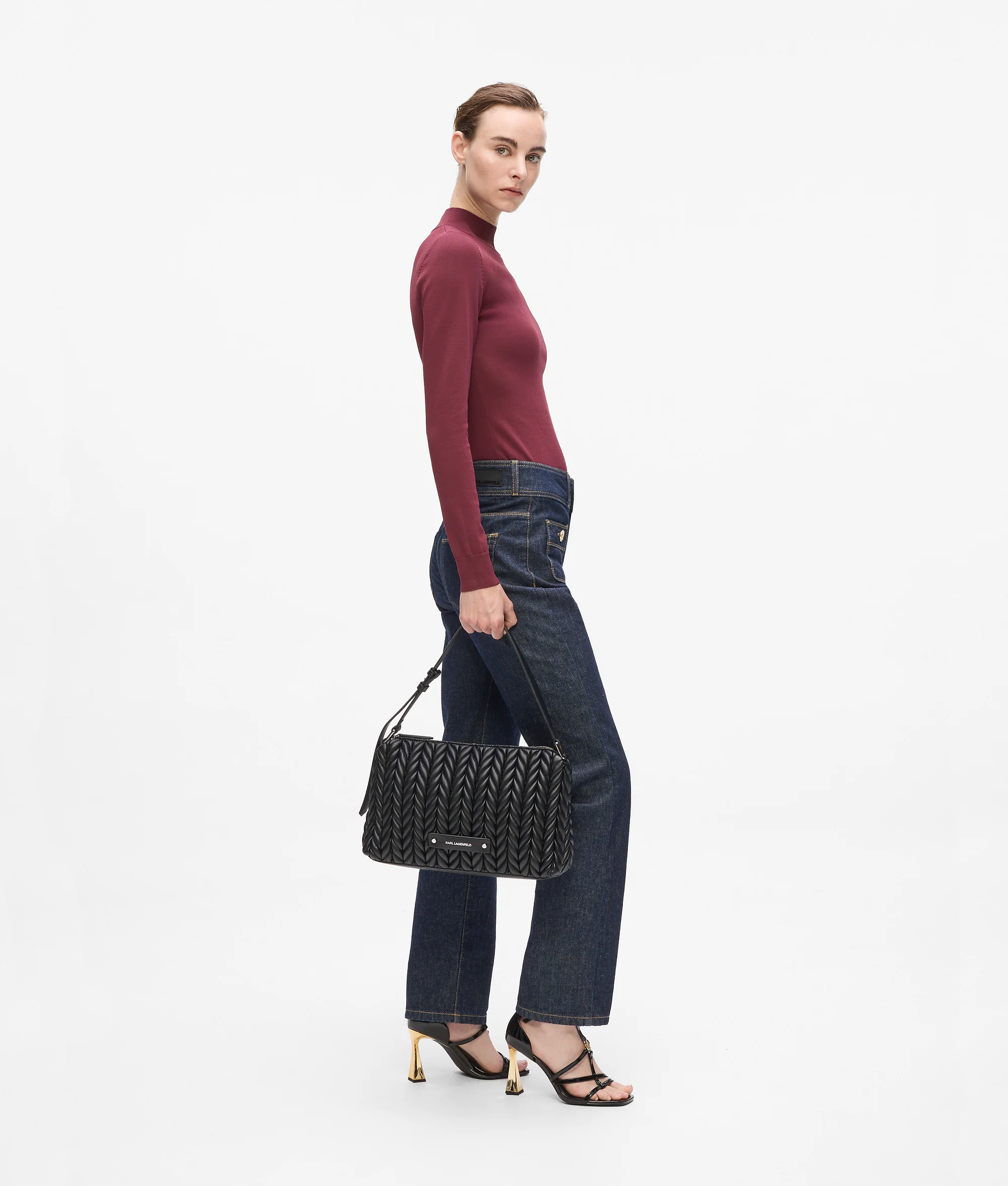 Sac porté épaule de taille moyenne K/Weave