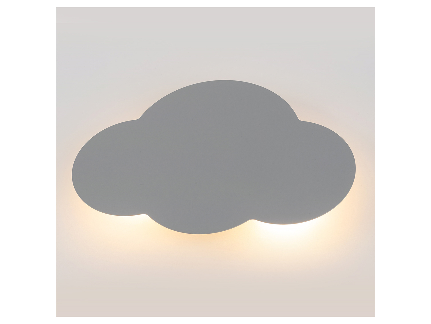 kinkiet dziecięcy Cloud metalowy szary